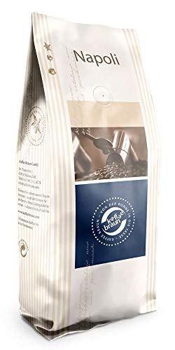 Kaffee Braun: Napoli Espresso, ganze Kaffeebohnen, 1kg - Kaffeebohnen aus Kolumbien, Brasilien und Indien - vollmundiger…
