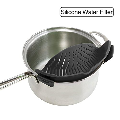 image for AUOON Snap'N Filter Drainer Plate for Fruit Vegetables Meat Pasta and 