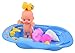 Baby Doll Bath Time Set, Boys Pretend Play Bath Tub Toys Games for Kids Toddlers Christmas Birthday Gift - Featuring 6