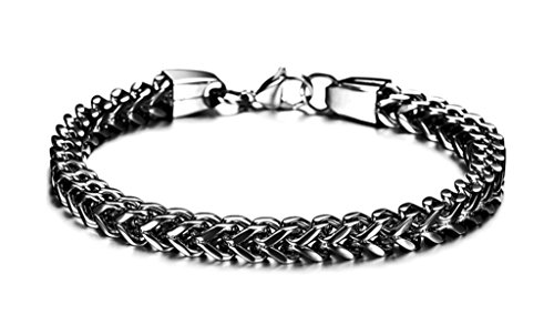 Zx jewelry curb chain bracelet for men stainless steel …