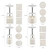 Aceshop 4 Set Mooncake Press Mold with 12 Stamps Hand Pressure Mold 50g/100g Mid-Autumn Festival Flower Moon Cake Mold Set Kitchen DIY Baking Decorating Tools Bakeware Gadget