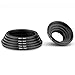 Neewer 10 Pieces Anodized Black Metal Step-down Adapter Ring Set Including 82-77mm, 77-72mm, 72-67mm, 67-62mm, 62-55mm, 55-52mm, 52-43mm, 43-37mm, 37-30mm, 30-26mm
