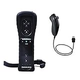 Remote Game Control,Stoga Built in Motion Plus Remote and Nunchuck Controller for Wii + Case-Black