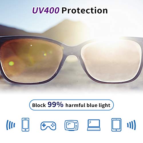 Anti Fog Safety Glasses for Women Men,Anti Pollen Protective Eyewear with Side Shields,Black Blue Light Blocking Glasses