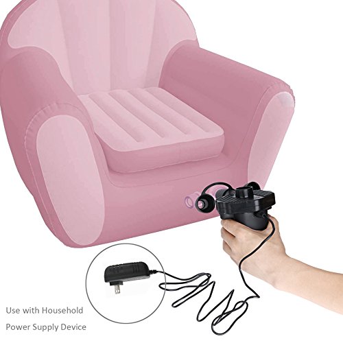 image for Cadrim Electric Air Pump 110V AC/12V DC Portable Air Pump for Inflatab