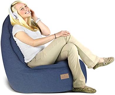 American Furniture Alliance Bean Bag Denim Blue