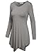 BIADANI Women Classic Handkerchief Hem Tunic Top (S-5X)