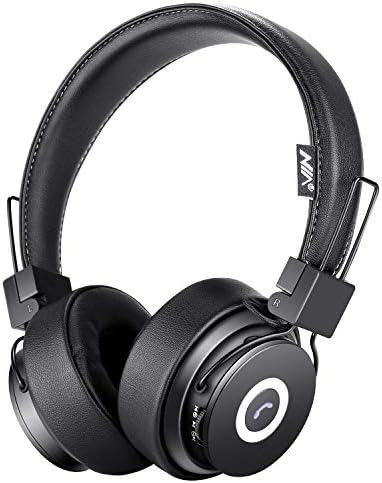Bluetooth Headphones On Ear, Hi-Fi Stereo Foldable On-Ear Headset with Microphone, APP to Control Headphones, Soft Earmuffs Support SD Card FM Radio Wired and Wireless Headset for Kids Adults