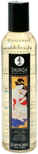Shunga - Massage Oil Makes The Skin As Smooth As Silk Natural Cold Pressed Oils Euphoria (Floral)