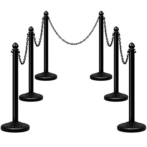 Goplus Plastic Stanchion Set Stanchions Barriers Outdoor And Indoor