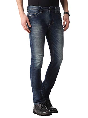 Diesel Men's Thavar 0850K Slim Skinny Fit Jeans (30W x 32L)