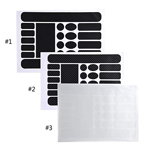 INLAR Bicycle Sticker 20 in 1 Paster Chain Road Mountain Bike DIY Removable Universal Self Adhesive Part Decal Guard Cover Frame Protector Scratch Resistant