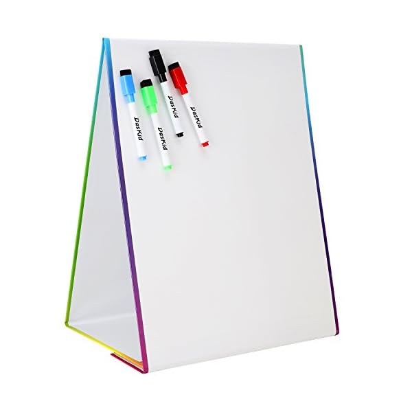 Tabletop Easel & Whiteboard (2 Sides) Includes 4 Dry Erase