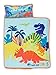 Jurassic World Save Our Dinos Toddler Nap Mat - Includes Pillow & Fleece Blanket - Great for Boys and Girls Napping at Daycare, Preschool, Or Kindergarten - Fits Sleeping Toddlers and Young Children