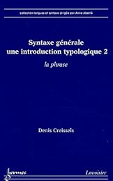 Syntaxe générale, une introduction typologique