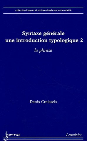 Syntaxe générale, une introduction typologique