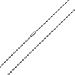 Bling Jewelry Shot Beaded Ball Chain Link Strong 3mm For Women For Men Necklace Silver Tone Stainless Steel 20 Inch