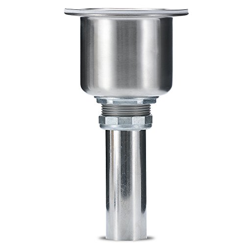 3Â½ Inch Kitchen Sink Drain Assembly With DEEP Strainer Basket - 304 Stainless Steel Strainer and Drain Kit (Deep Basket)
