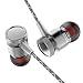 Ectreme Wired Metal in Ear Headphones, Noise Isolating Stereo Bass Earphones with Mic (Gray)