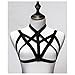 JELINDA Harness Bra, Women Dress in Accessories Stylish Collocation (Black 2)