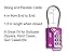 Forge TSA Approved Luggage Locks, Re-settable Combination with Alloy Body, Light Purple 2 PK, for Luggage, Suitcase, Backpack and More.