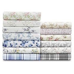 Laura Ashley - Queen Sheet Set, Cotton Flannel