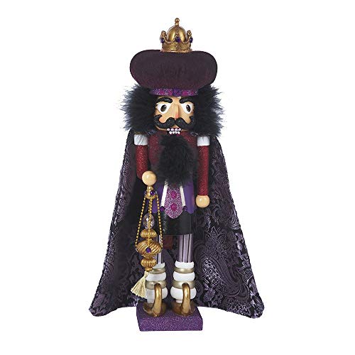 Hollywood Nutcrackers Kurt Adler Hollywood King Nutcracker, 18-Inch, Purple (Renewed)