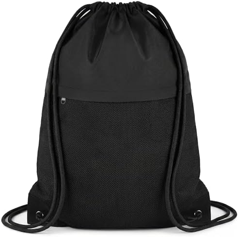 Amazon.com: Liberty Bags Zipper Drawstring Backpack OS BLACK