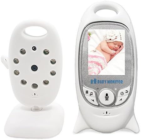 Wireless Video Baby Monitor- Night Vision Camera &amp; Two Way Audio System &amp; Temperature Monitoring 2.4GHz for Baby Safety &amp; Security by ANTOPM