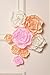 Ling's moment Paper Flower Decorations, 9 X Crepe Paper Peonies(8''-4'' Assorted), Handcrafted Paper Flowers for Wall Party Wedding Backdrop Baby Shower Nursery Centerpieces