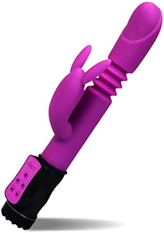Ultra Thruster Powerful 36 Modes Vibration & Rotation & Thrust USB Rechargeable Silicone Waterproof Rabbit Vibra^dors Purple Lasting Comfortable Tshirt,Purple