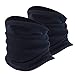 SUNMECI Neck Gaiter Warmer Windproof Mask Fleece - Face Mask Black