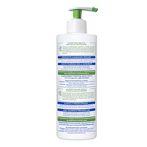 MUSTELA LINIMENT – NO-RINSE BABY CLEANSER FOR DIAPER CHANGE – WITH EXTRA VIRGIN OLIVE OIL – FRAGRANCE-FREE – 13.52 FL. OZ