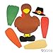 DIY Turkey Bulletin Board Set - 3 Feet Tall - 26 Pieces - Thanksgiving Classroom Decor