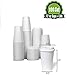 SafeWare Disposable Coffee Cups with Lids 12 oz (100 Set) - To Go Coffee Cups, | Hot Beverages | Expresso | Tea | Coffee | Latte | Hot Chocolate - Poly- Coated with Rolled Edge