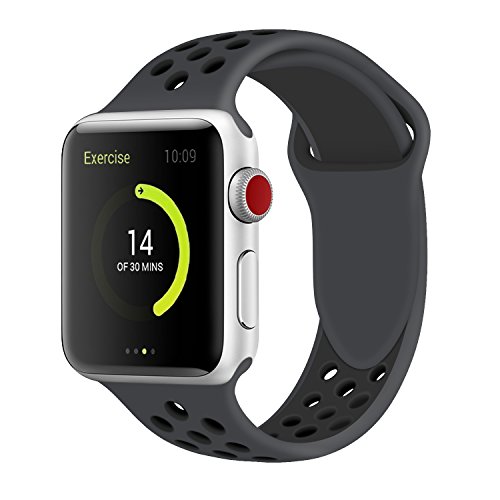 image for Band4u Apple Watch Band 42mm/38mm S/M M/L,Soft Silicone Strap Replacem