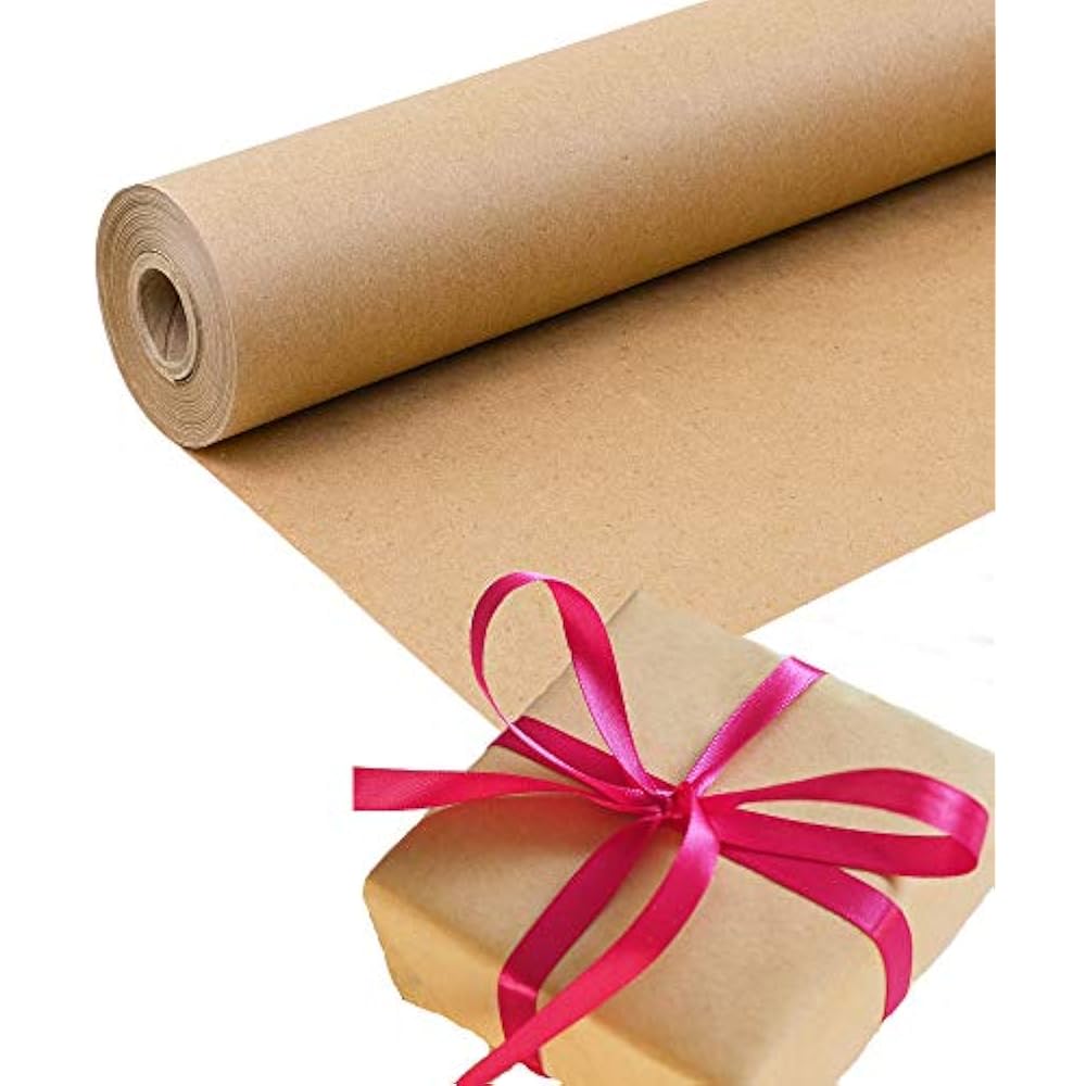 Brown Kraft Paper Roll Wrapping, Packaging, Moving, Crafts, Protecting