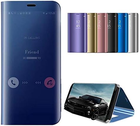 Idol Mirror Samsung Case - Samsung Galaxy Note 9 Note 8 S9 S9 Plus S8 S8 Plus Case Metal Electroplate Plating Smart Clear View Flip Folio Protective Makeup Mirror Case