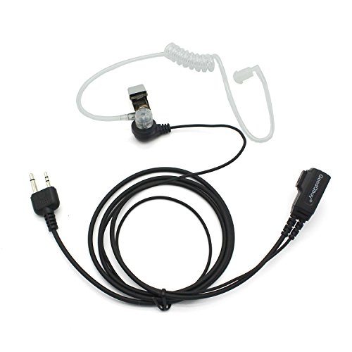GoodQbuy® 2 Pin Covert Acoustic Tube Earpiece Headset with PTT for Midland/Alan Radio GXT250 GXT1000VP4 GXT1050VP4 LXT112 LXT380 LXT118 XT511 2-pin - Thumbnail 4