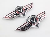 Chrome Gas Tank Emblem Badge Decal Sticker for Kawasaki Vulcan VN Classic 500