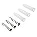 Sumnacon Adjustable Mop Broom Holder Organizer,3 Holder and 3 Hooks Wall Mounted Cleaning Tools Organizer,Space Saver Rags Dusters Rakes Utility Hooks Holder for Kitchen Garage Office