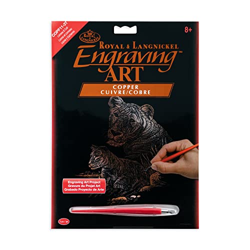 Royal & Langnickel COPF11 Art de la gravure sur cuivre Taille A4 Lionne/Lionceau