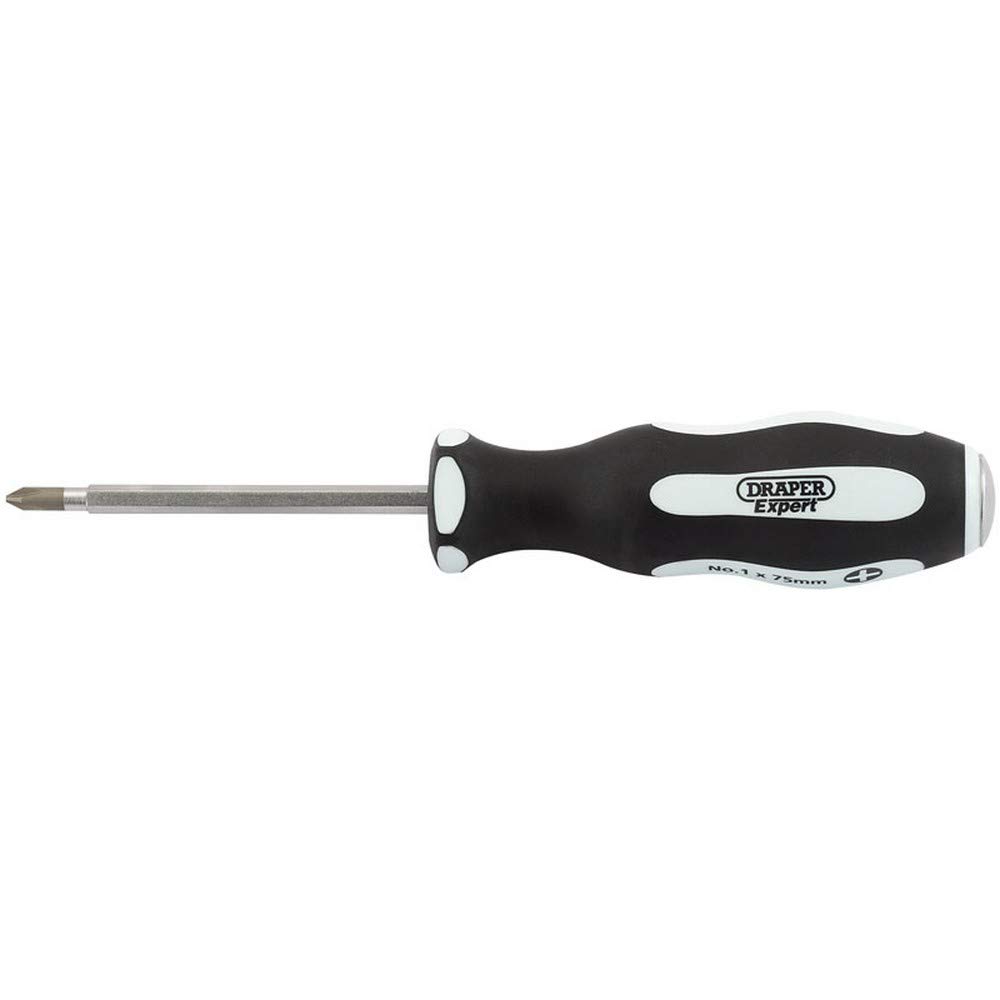 Draper 35210 Pound Thru Plain Slot Soft Grip Screwdriver, 1 x 75 mm