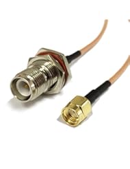 PC Accessory: bestseller2016 WiFi Antenna Lead Cable RP SMA Male to RP TNC Female Bulkhead Adapter RG316 15cm 6" - best seller