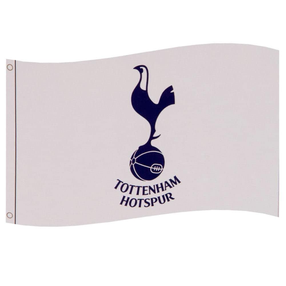 Tottenham Hotspur F.C. Flag - White, Navy Blue - 91.44 cm x 152.4 cm - Sports Events, Patriotic Events/Holidays