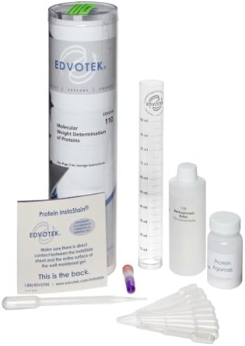 Edvotek 110 Molecular Weight Determination of Proteins (Agarose-based), For 4 Gels