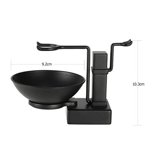 2 in 1 Alloy Shaving Holder Set Brush Razor & Soap Bowl Mug Cup Stand Holder Male Shaving Kit Appliance