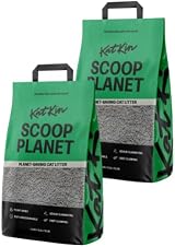 KatKin Scoop Planet Litter 2x4.5kg Plant Based Biodegradable