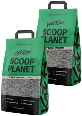 KatKin Scoop Planet Litter 2x4.5kg Plant Based Biodegradable