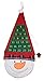 Clever Creations Christmas 24 Day Cloth Advent Calendar | Red and White Snowman Christmas Design | Traditional Holiday Christmas Decor Theme | Perfect for Home or Office | Measures 26.5